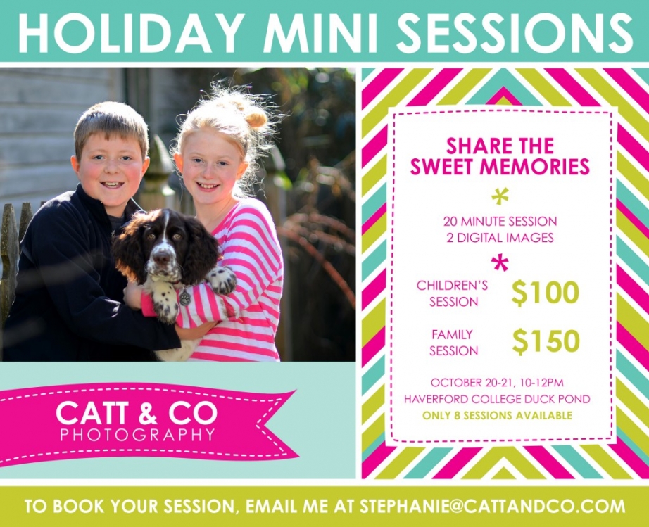 Book your holiday mini session now