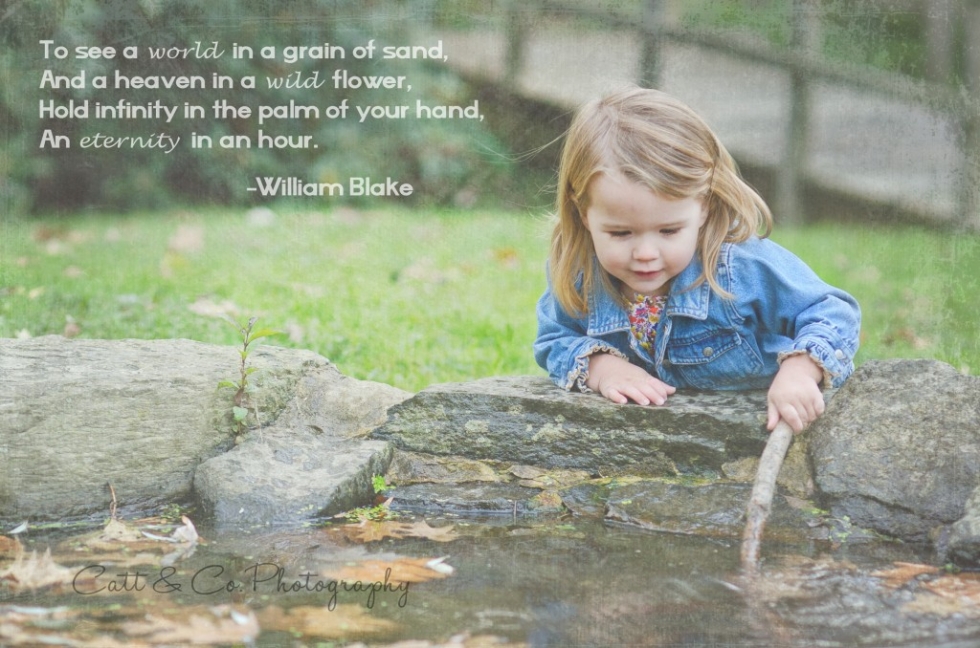 Inspiration Girl Playing in Pond